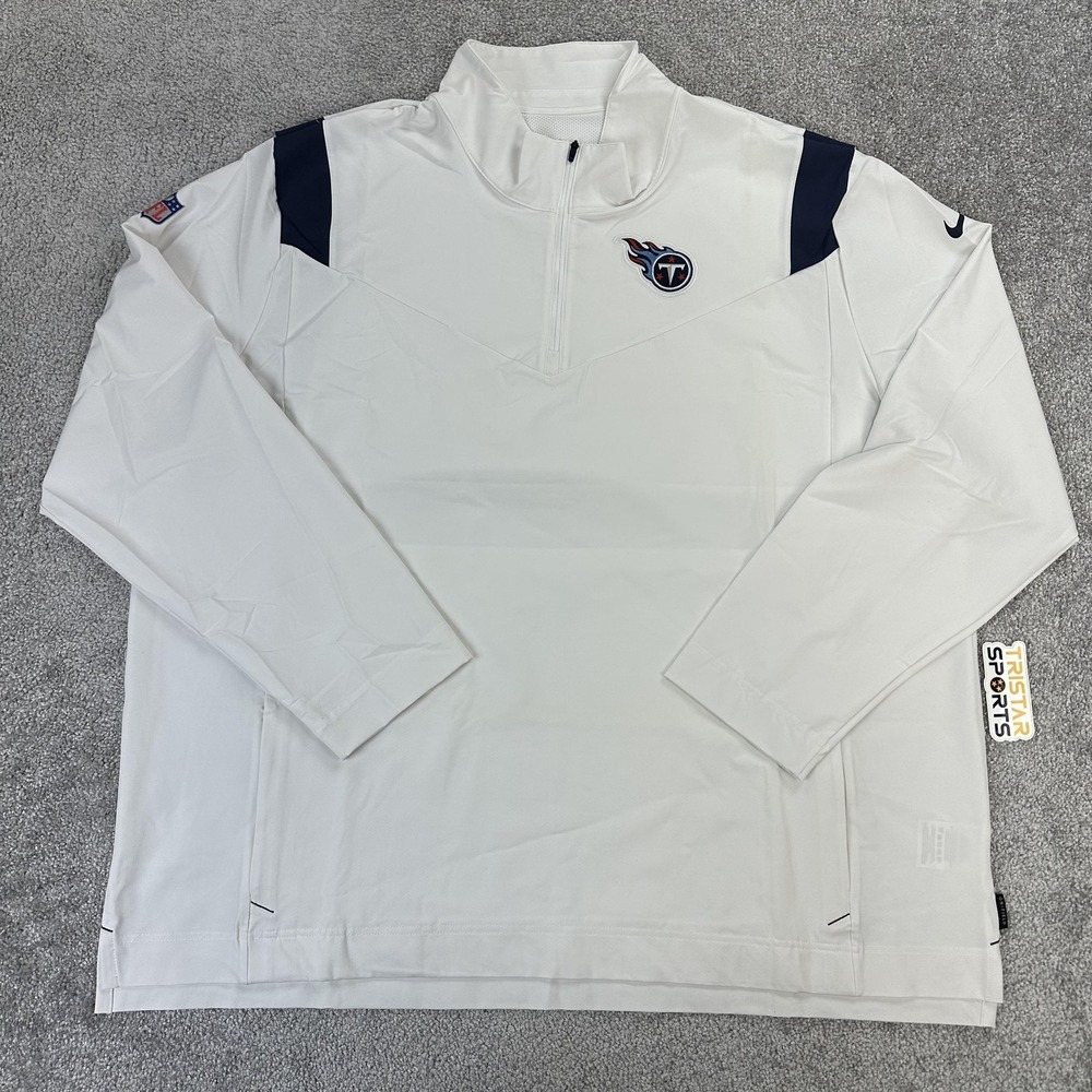 Tennessee Titans Coaches Jacket Mens XXL White NFL Football Nike On Field